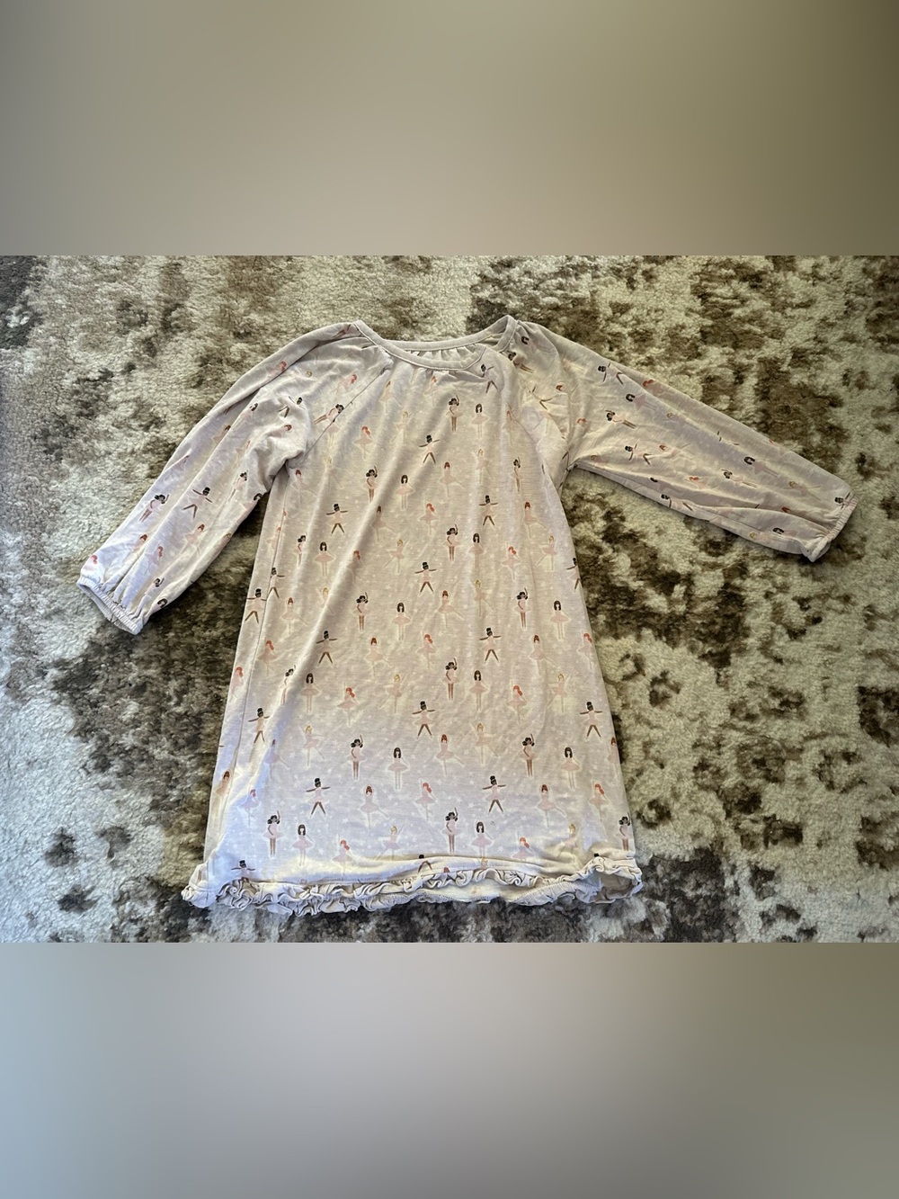 Magnetic Me Light Lavender Girls' Nightgown with Ballerina Motif